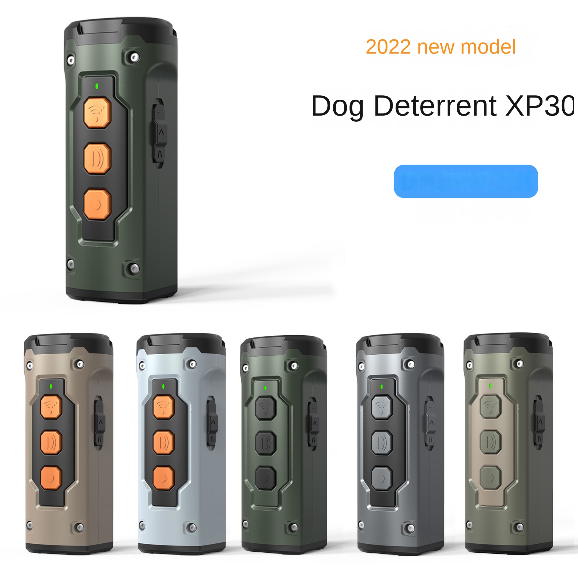 Ultrasonic Three-Head Sound Dog Repellent with Flashlight, Anti-Barking Device — image 7