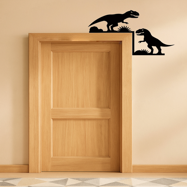 Arco Decorativo Industrial Vintage de Dinosaurio para Habitación Infantil con Estatua de Tiranosaurio (Servicio de Recogida en Temu, TikTok) — imagen 2