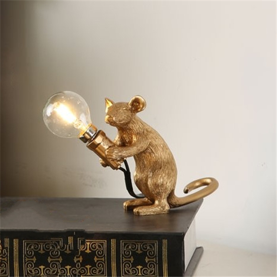 Lámpara de Resina Mini Animal Ratón Luz — imagen 1