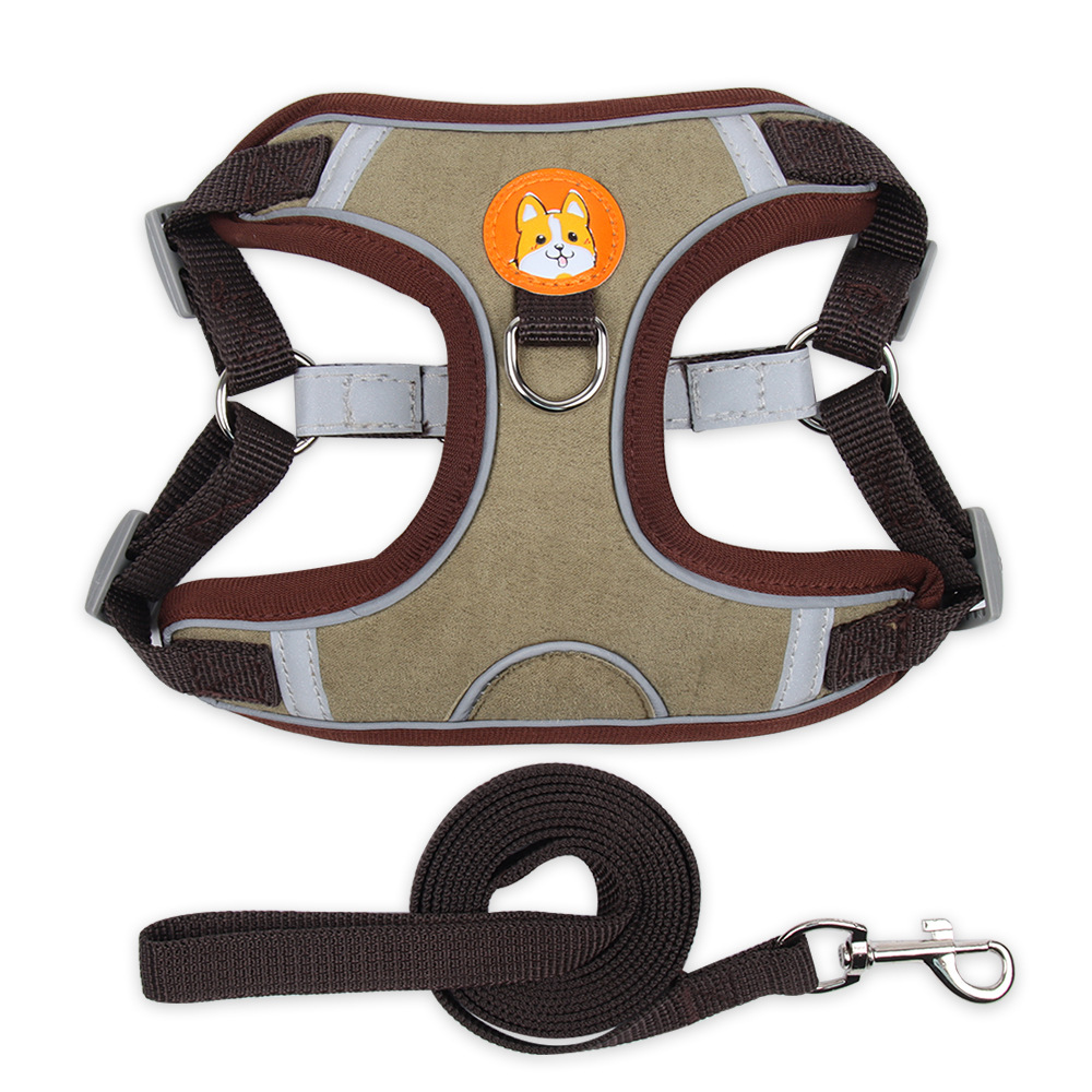 Pet Chest Harness Vest Type Dog Harness Small Dog Rope Reflective Dog Leash — image 8
