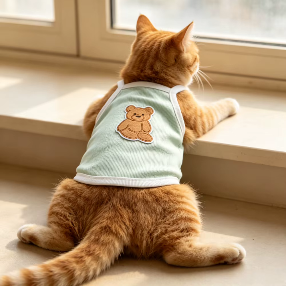 Camiseta de Verano Ligera y Transpirable para Mascotas con Estampados Coloridos, Perfecta para Días Calurosos — imagen 1