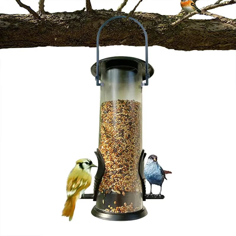 Comedero de Semillas para Pájaros Salvajes, Comedero Exterior Suspendido, Dispensador Portátil de Alimento para Pájaros, Accesorios para Pájaros, Suministros para Mascotas, Exterior, Patio, Jardín — imagen 6