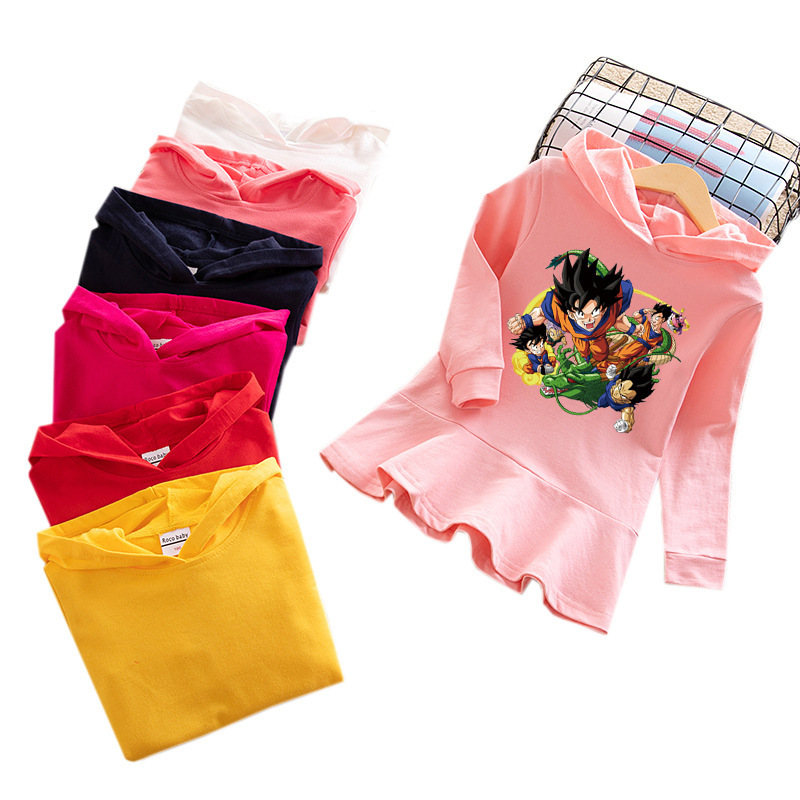 Girls' butterfly hooded sweatshirt dress — image 6