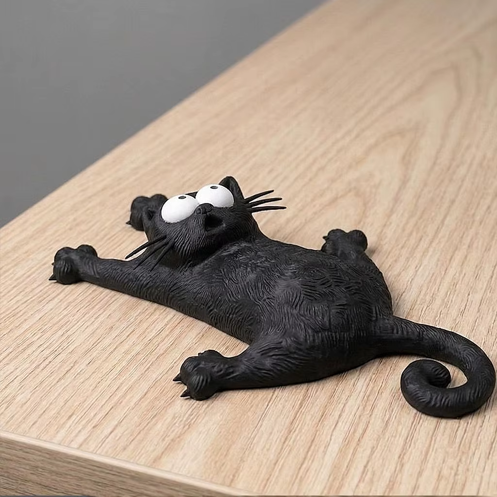 Creative & Cute Magnetic Cat Refrigerator Magnet — "Hang in There, Fridge Cat" — image 6