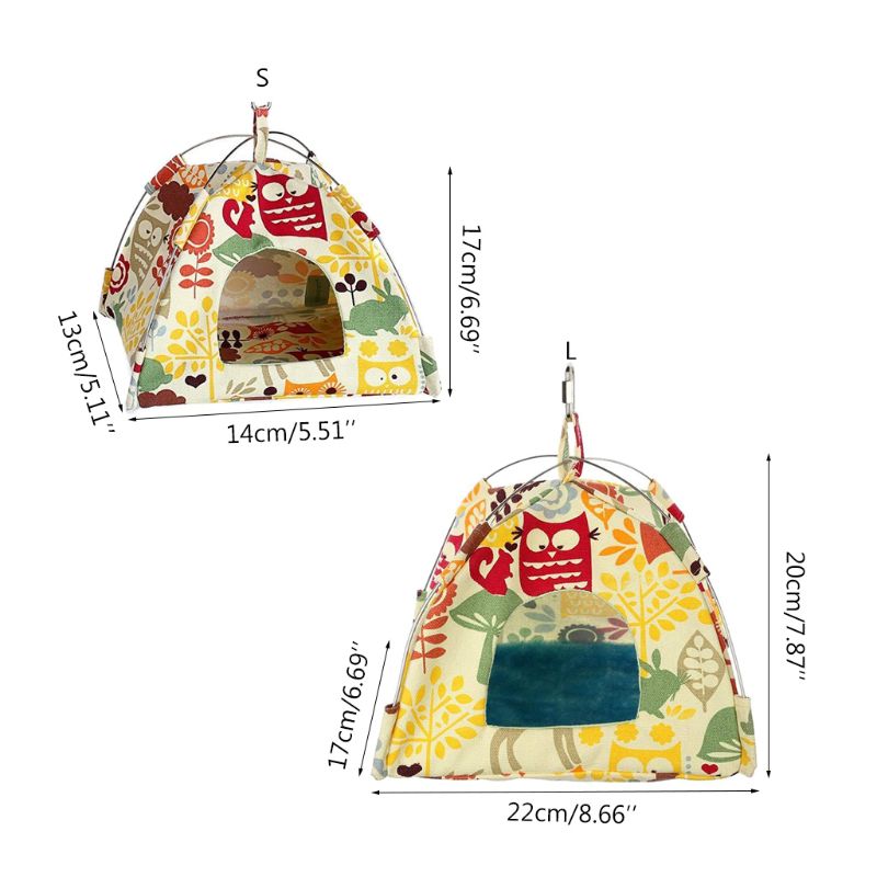 New Hanging Canvas Parrot Tent Bird Cage Pet Universal Bird Tent Hammock Small Pet Nest — image 5