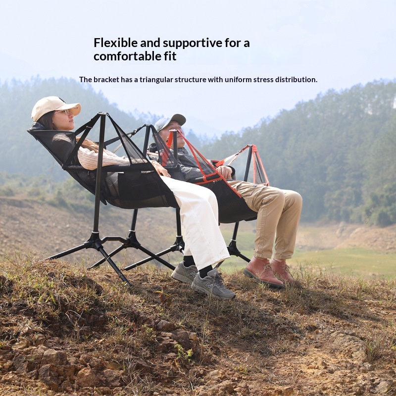 Fishing Rocking Chair Aluminum Alloy Camping Rocking Chair — image 6