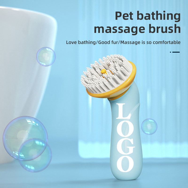 Pet, Dog, Bath Brush, Special Brush For Cat, Silicone Massage Brush, Cleaning Magic Tool, Dog Scrub — image 1