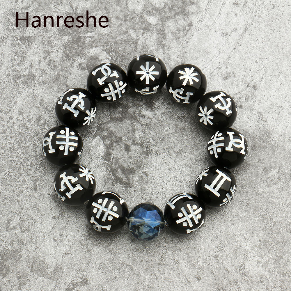 Black Panther Kimoyo Bracelet Beads Wakanda T'Challa Cosplay Marvel Movie Black Panther Black Beads Jewelry — image 2