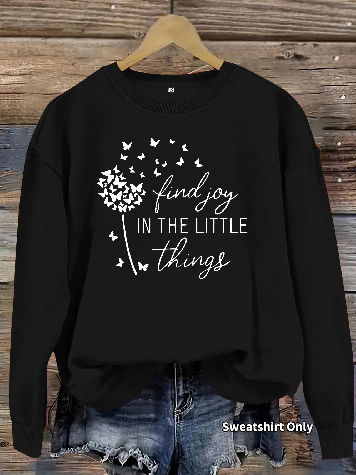 Butterfly dandelion printed hoodie — image 10