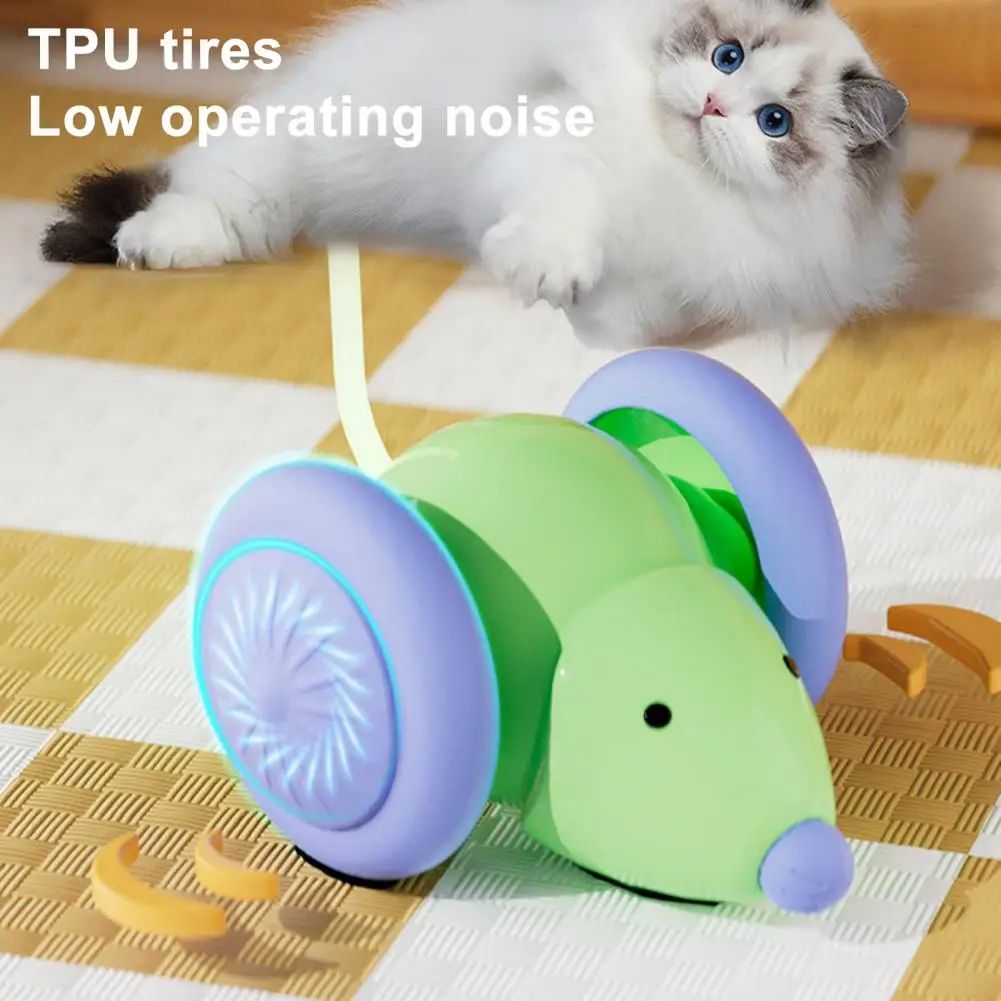 Cat Toys Interactive Electric Mouse Cat Toy Automatic Cat Teasing Stick Pet Supplies — image 9