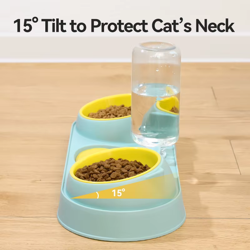 Bolsas de Alimento ROJECO 3 en 1 con Dispositivo de Agua Automático, Relleno de Agua y Comida para Gatos, Separación Húmedo/Seco — imagen 6