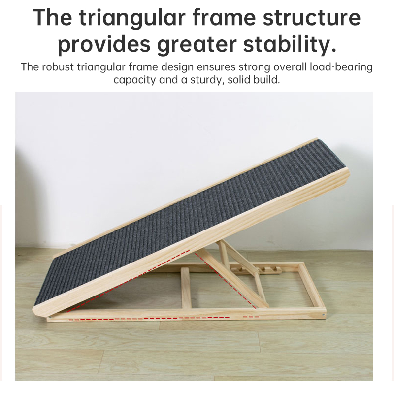 SafeStep Pet Ramp: Foldable, Height-Adjustable Ladder with Non-Slip Carpet for Easy Climbing to Cars and Furniture — image 8
