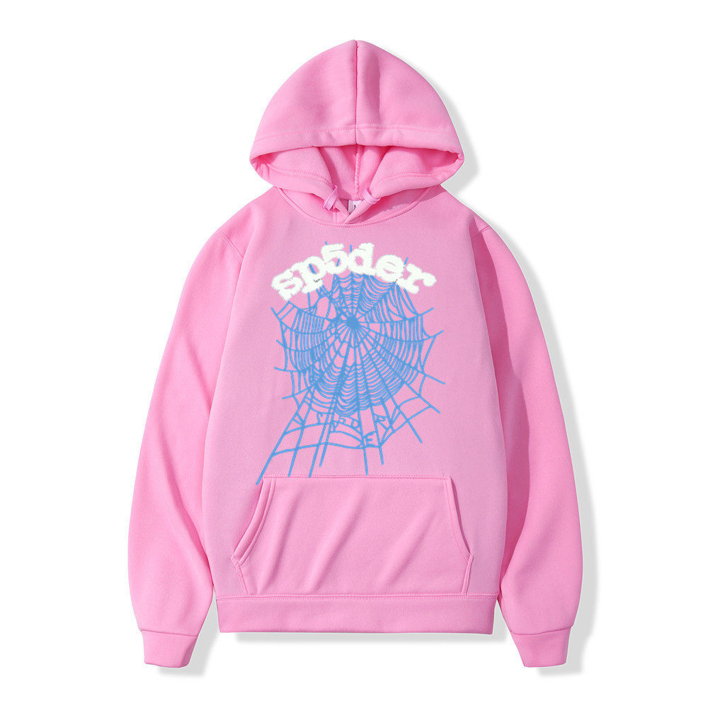 Western Hip Hop Spider Web Long Sleeve Hooded Sweatshirt Unisex — image 18