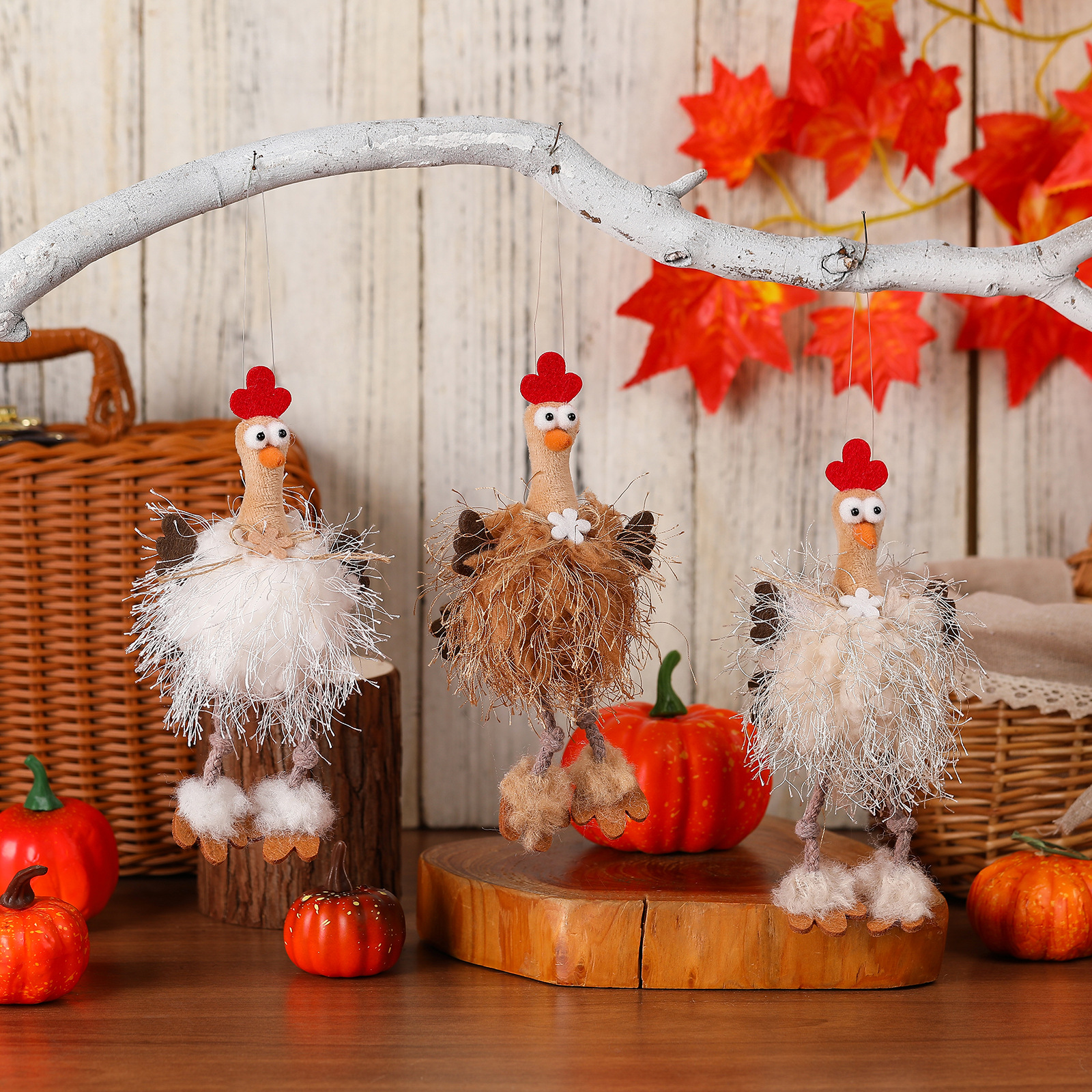 Nueva Figura de Peluche de Pavo para Acción de Gracias, Decoración Manual para Festival de Cosecha de Otoño, Adorno Creativo para Acción de Gracias — imagen 1