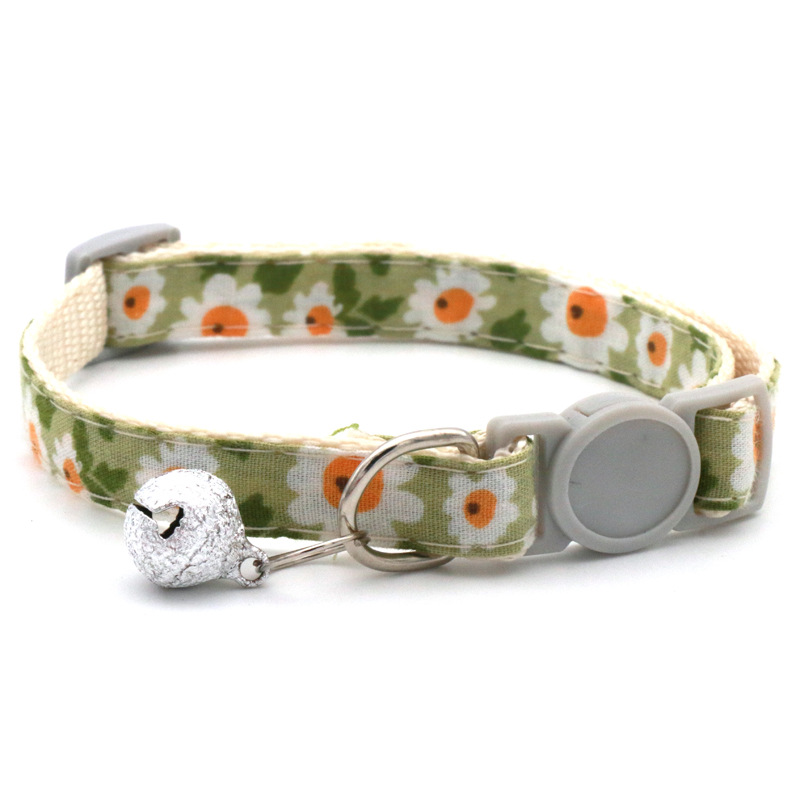 Collar de Triángulo Floral para Perros y Gatos - Bandita de Sol y Margaritas Pequeña — imagen 7