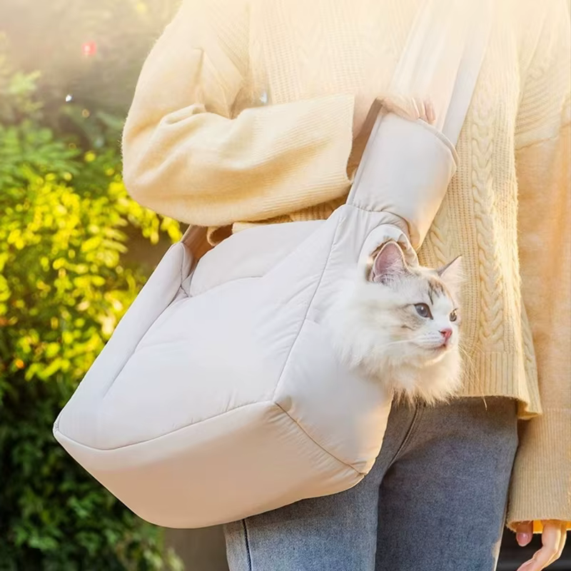 Mochila de Hombro para Mascotas - Bolsa de Transporte para Gatos y Perros - Aislante Caliente para Viajes al Aire Libre — imagen 1