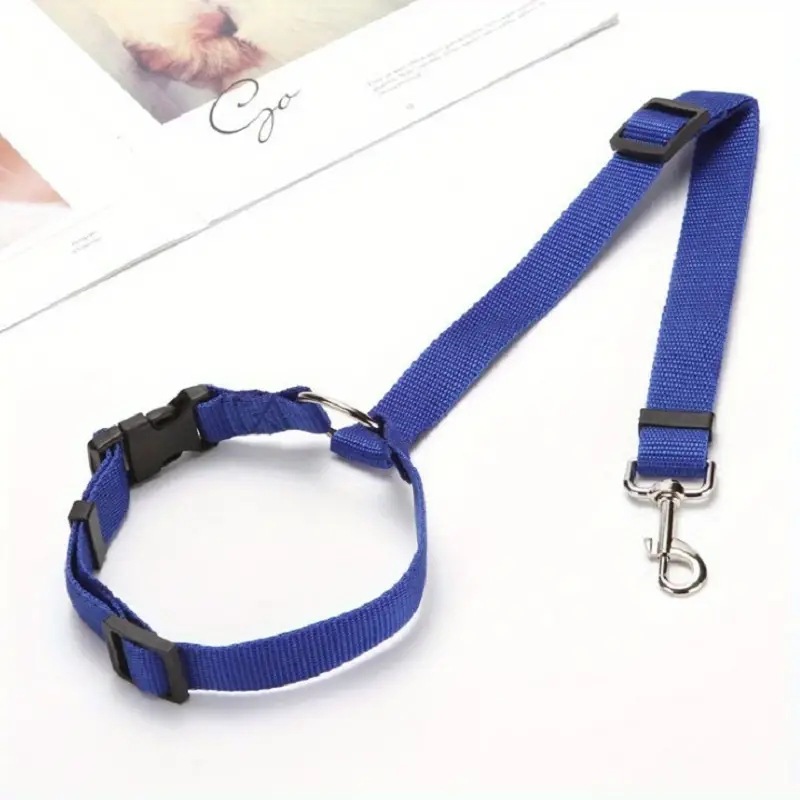 Pet Car Safety Belt Ring Dog Rear Seat Harness Adjustable Lead for Safe Travel — image 7
