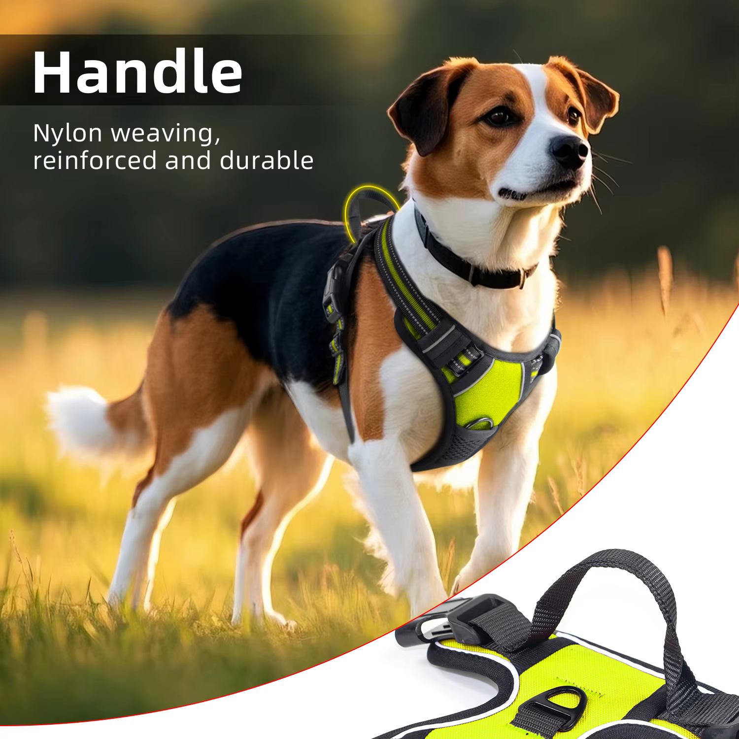 Arnés con Asa para Perros Grandes y Medianos – Seguridad, Ajustable, Chaleco para Mascotas, Accesorios para Paseos al Aire Libre — imagen 1