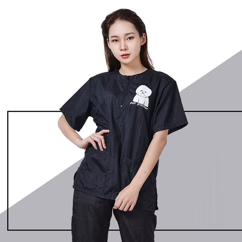 Ropa de Cuidado de Mascotas Impermeable Vestimenta para Veterinarios Ropa de Trabajo para Tiendas de Mascotas Prendas Anti-Pelo y Anti-Estático para Peluqueros de Mascotas — imagen 3