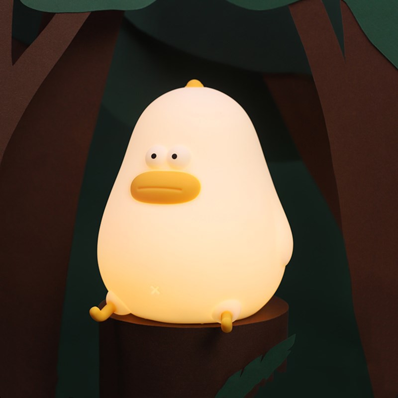 Little Fat Chicken Led Silicone Light USB Charging Dimming Timing With Sleeping Light Children's Eye Protection Night Bedside Night Light — image 1