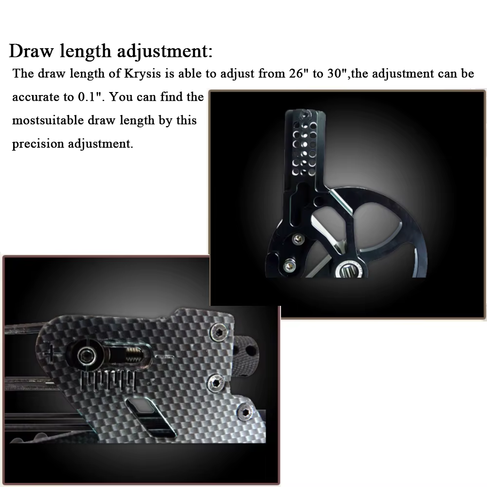 Arco Compuesto de Carbono para Tiro con Arco 21.5-80lbs, Flecha de 32", Resortera de Bolas de Acero, Arco de Doble Propósito, Accesorios de Caza y Tiro — imagen 3