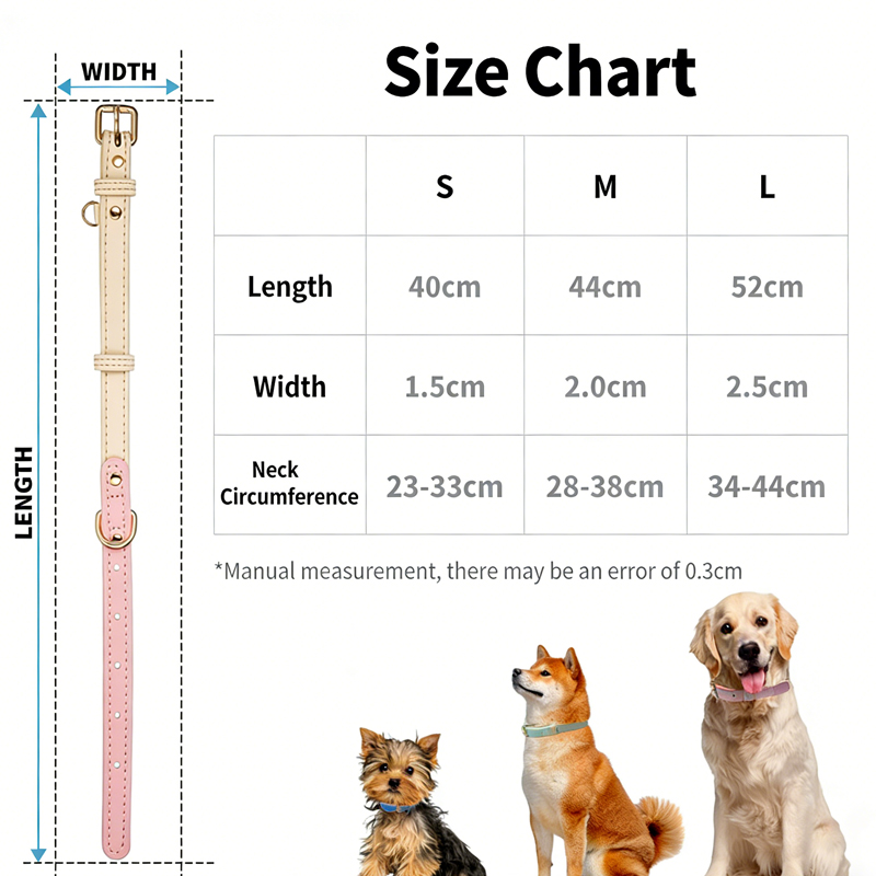 Collar para Perros M, L - Collar de Cuero para Pequeños, Medianos y Grandes Caninos — imagen 7