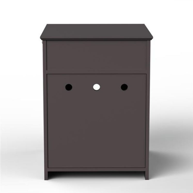 Wooden Pet House Cat Litter Box Enclosure With Drawer, Side Table, Indoor Pet Crate, Cat Home Nightstand Brown — imagen 9
