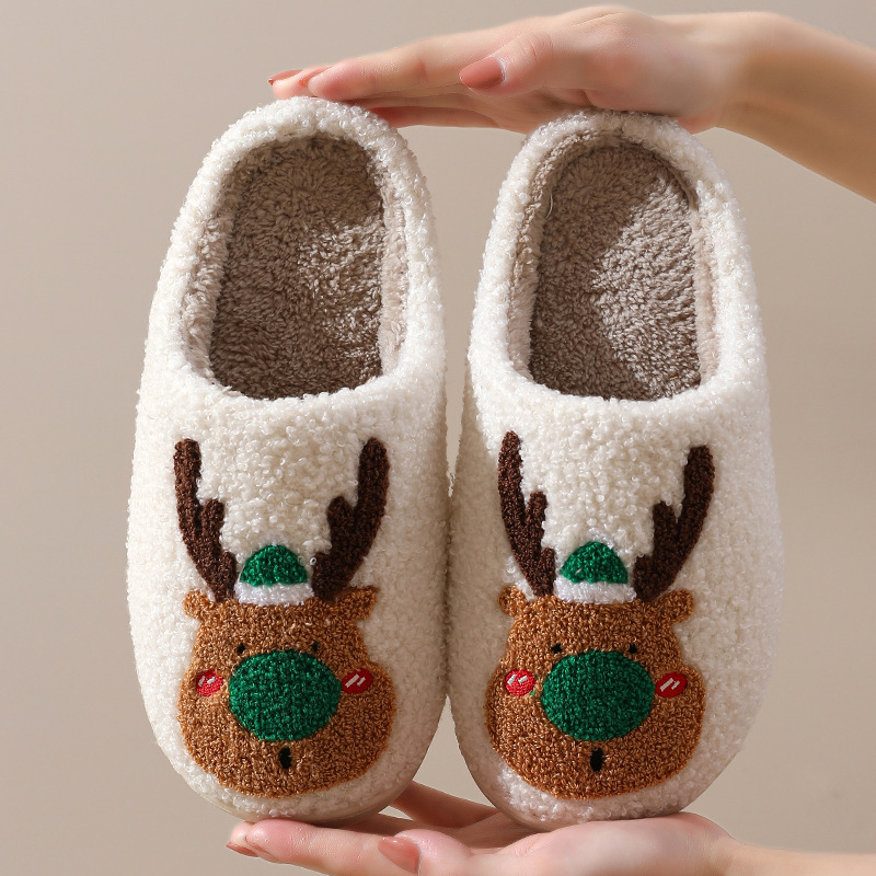 Zapatos de Navidad Botas para Casa Suaves y Acogedores Calzado para Dormitorio con Totém — imagen 9