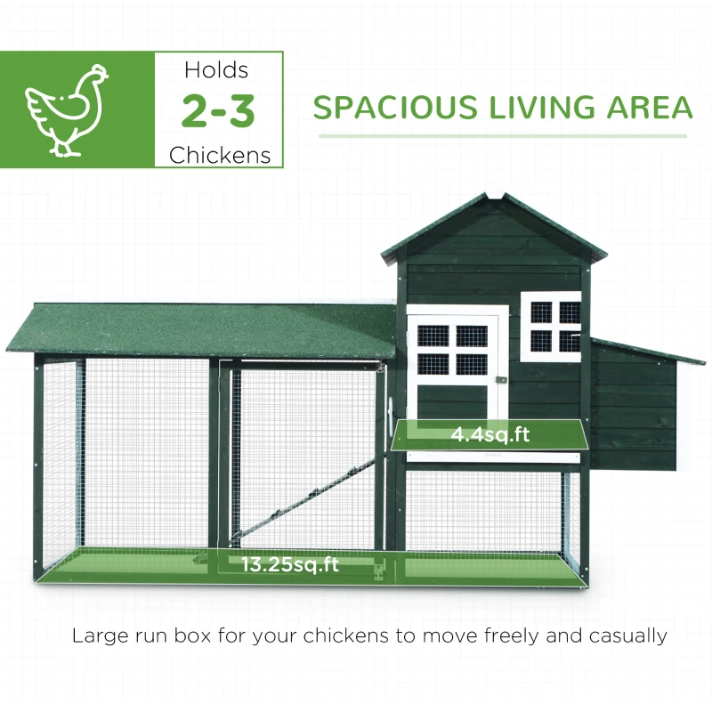 Casa de Pollos en Madera, Gallinero Exterior con Corral, Caja para Ponedoras, Teja de Asfalto, Plato Desmontable, Varios Paquetes Envíados. Por Favor Preste Atención a las Dimensiones y el Peso en los Detalles — imagen 5