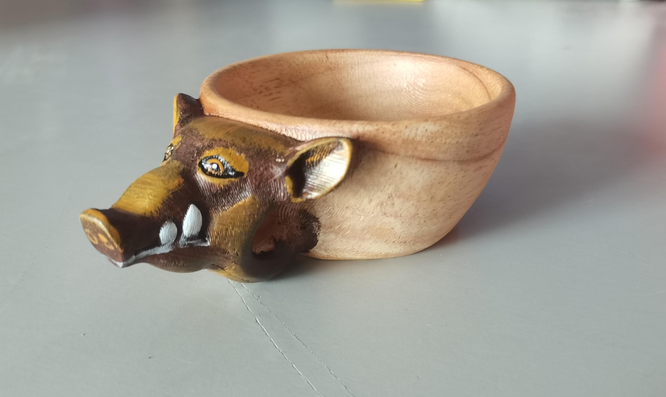 Taza de Madera Esculpidas a Mano - Kuksa Nórdica para Camping y Café — imagen 9