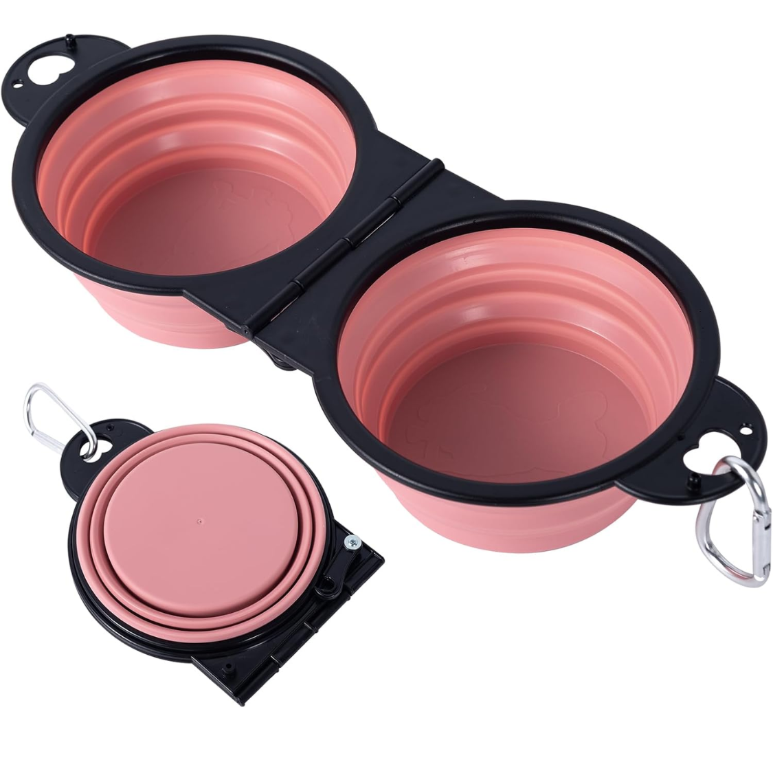 Bolsas de Alimento para Perros Giratorias con Borde Reforzado: 180 Grados Plegables con Cerraduras de Freno, Bolsa doble para Viajes con Estabilidad Extra — imagen 1