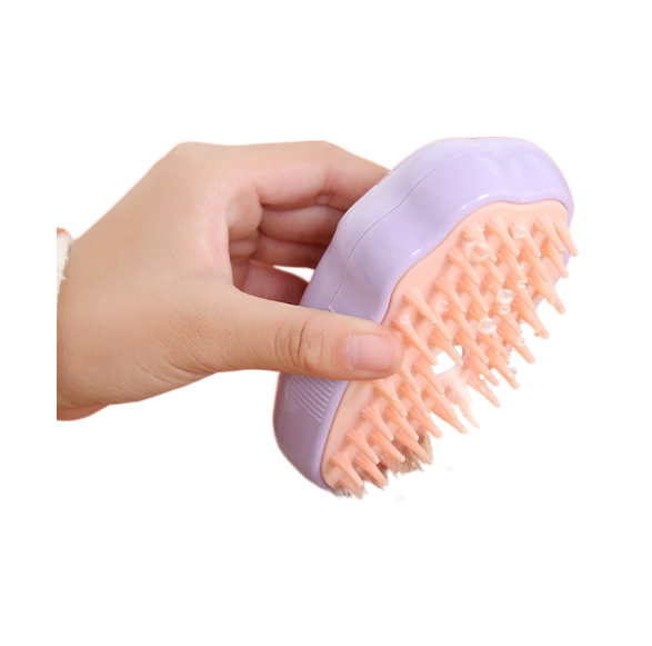 Pet spray comb cat dog pet bath brush hair removal comb one button spray anti flying hair massage brush — image 3