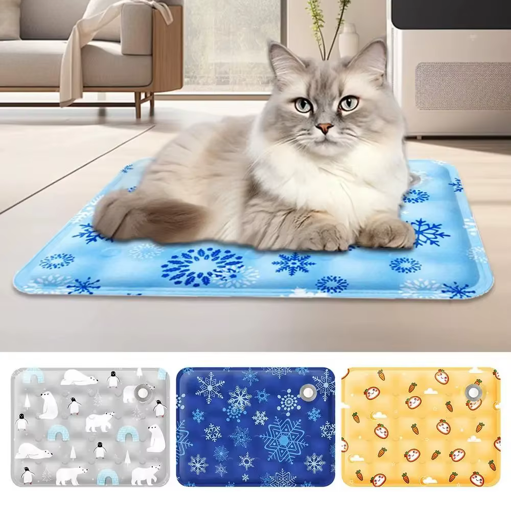 Pet Beds Cooling Cushion Covers Cats Pets Things For Animal Kitten Accessories So Dogs Bed All Little House Furniture Plush Dog — image 4