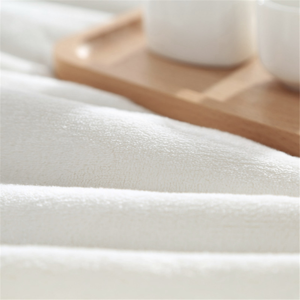 Manta de Felpa con Flor de Mañana Púrpura y Hummingbird, Muy Cómoda y Caliente para Tumbones, Cama, Camping y Uso Versátil en Diferentes Escenarios — imagen 2