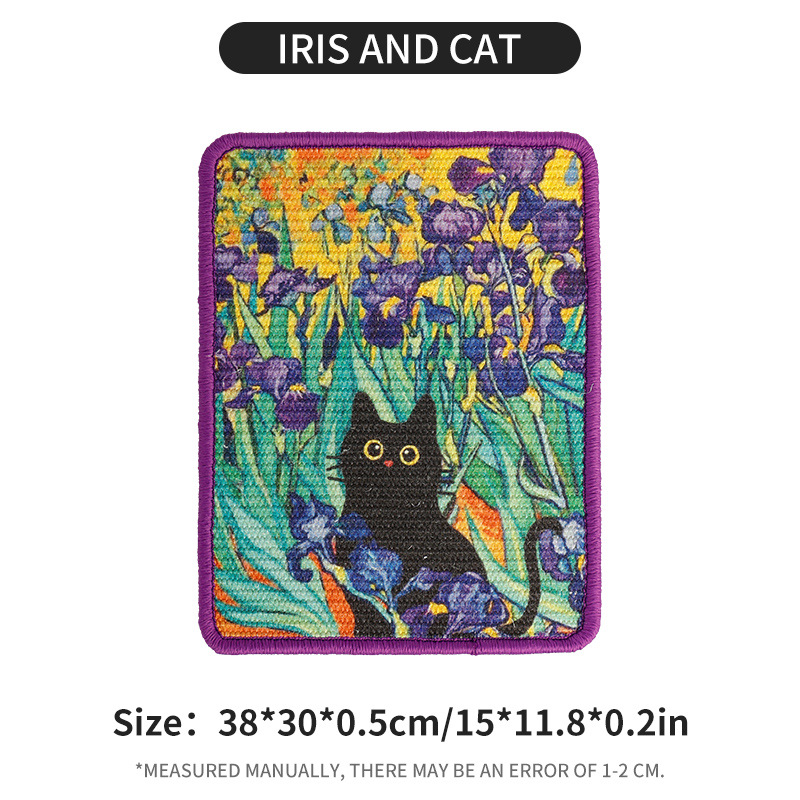 Tablero de Rasguño para Gatos Vertical Montado en Pared con Jute Durable No Shedding Para Mascotas — imagen 9
