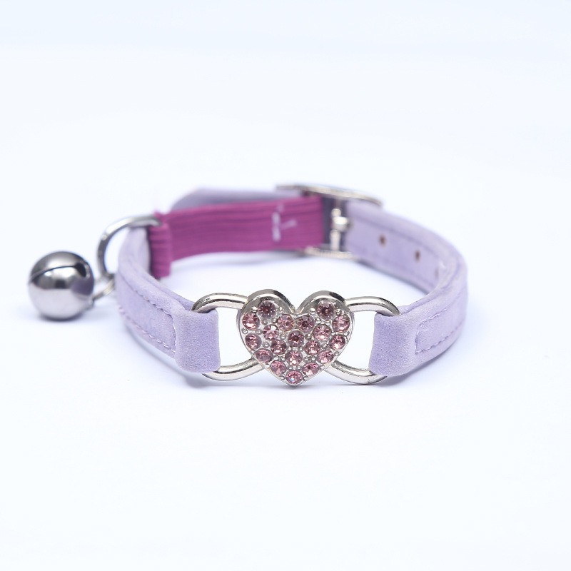 Accesorios para Mascotas: Collar de Gato con Campana de Diamante Color Flocado — imagen 11
