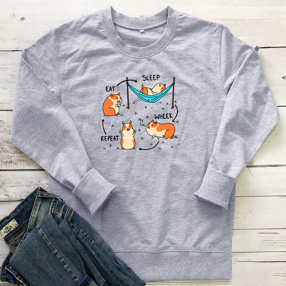 Hamster printed long sleeved sweatshirt — image 2