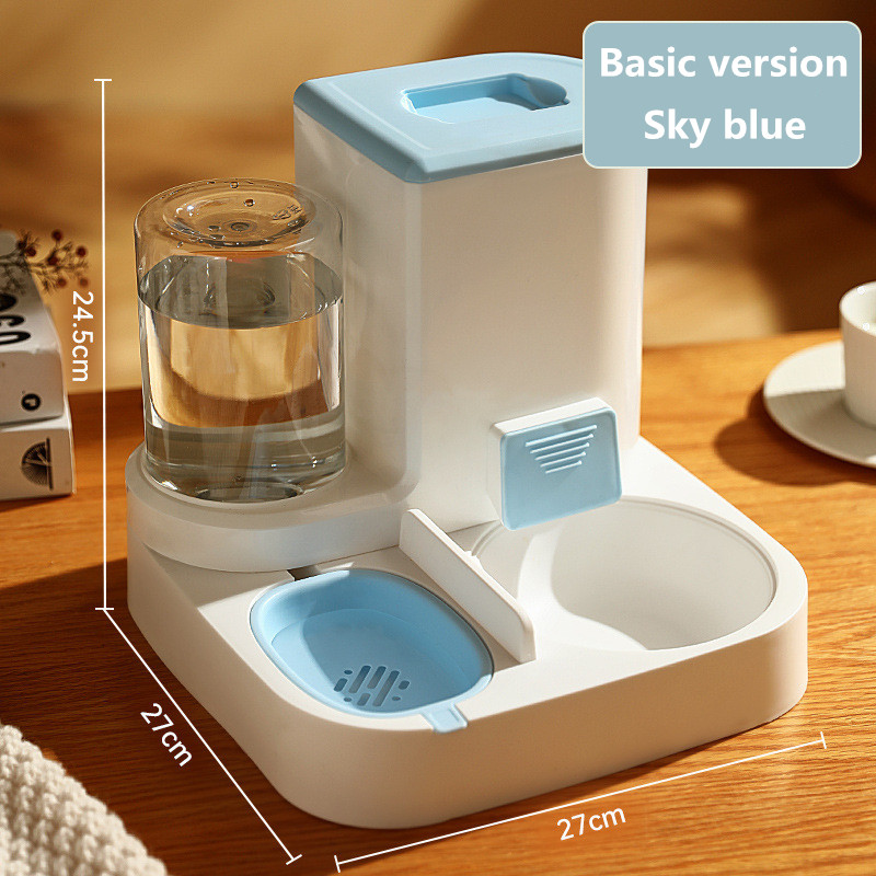 Automatic Cat Feeder Pet Bowls Dispenser Stainless Steel Bowls Cat Dog Pet Feeder Automatic — image 5