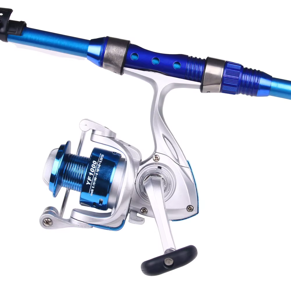 Fishing Pole Fishing Reel Set Full Kits With Telescopic Fishing Rod And Spinning Reel Travel Pole Set 1.8m Rod — image 2
