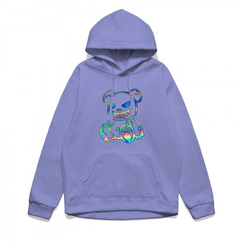 Bear Hoodie Street Trendy Brand Hooded Sweatshirt Casual Loose Fit — image 3