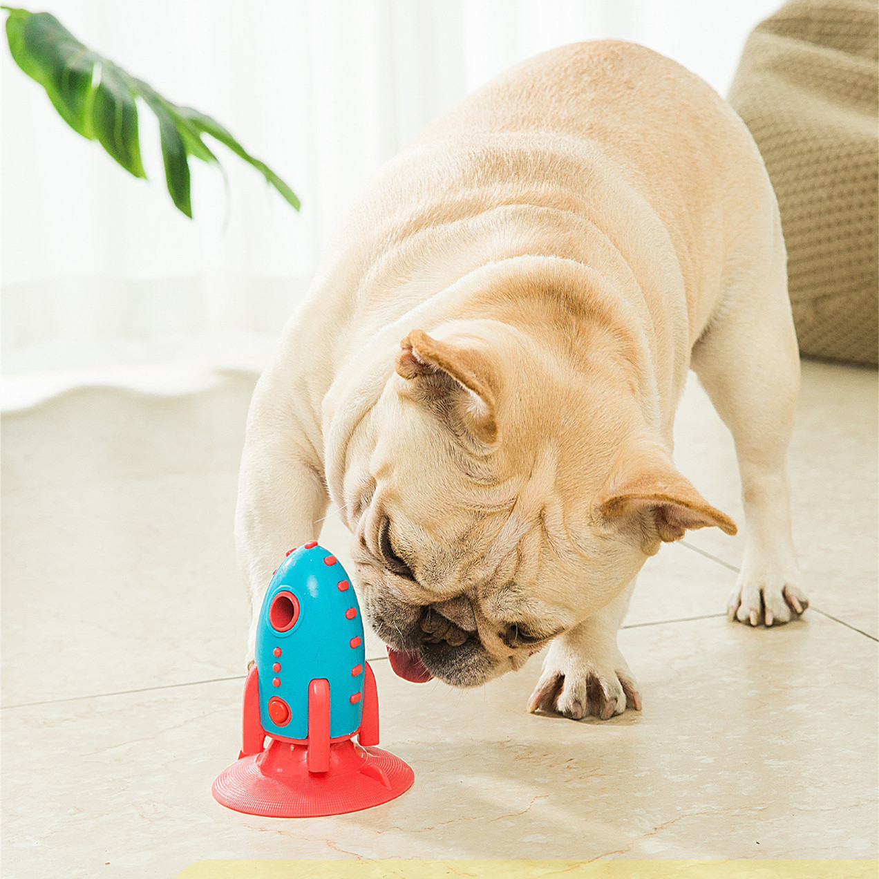 Juguetes Rocket Dog Lechos de Alimento Juguetes Resistentes al Mordisco para Mascotas — imagen 4
