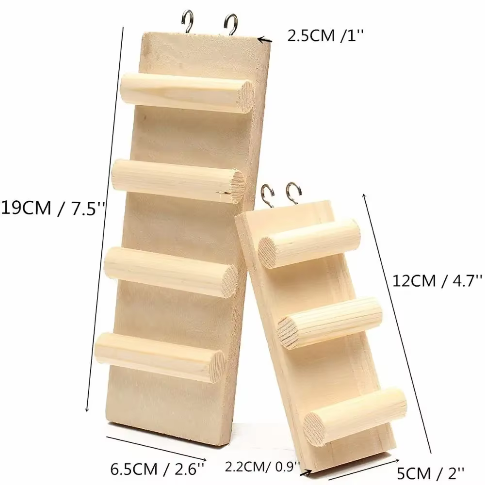 Tirador de Madera para Hámster - Accesorios para Jaulas de Pequeños Animales Juguetes de Chupar para Ratones, Ratas y Conejos — imagen 6
