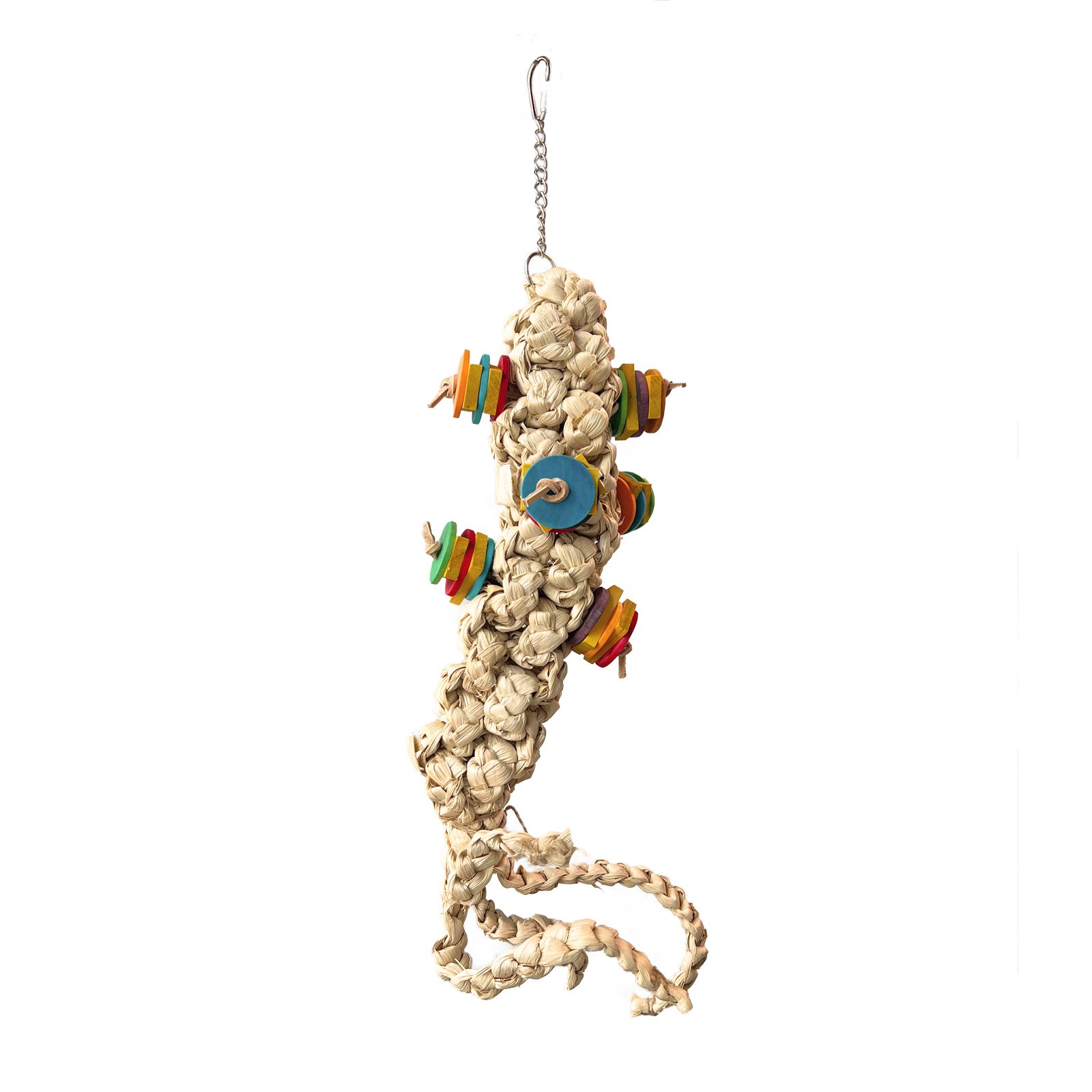 Parakeet Toys, Adventure Series Kraken Corn Husk Handmade Parrot Toy Bird Chew Toy, Set — image 1