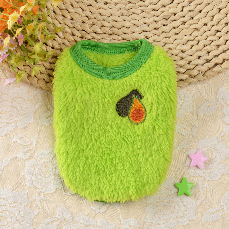 Flannel Milk Dog Clothes Small Dog Puppy Cat Dog Autumn And Winter Clothing Pet Rabbit Teacup Dog Warm Vest — image 4