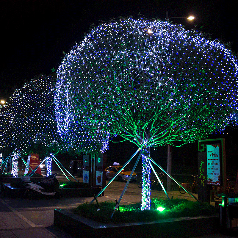 Led Low Voltage Fishing Net Lights Connected To Solar Net Lights 3 * 2 Meters Outdoor Tent Ambient Lights Full Of Stars String Lights — image 8