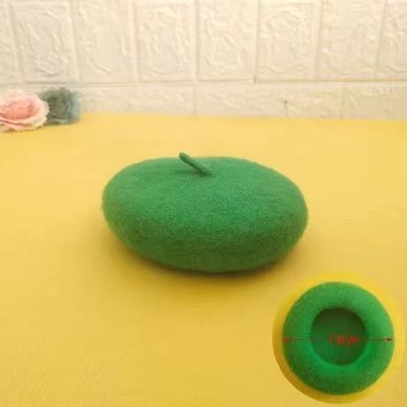 Ins Solid Color Wool Beret Mini Decorative Funny Pet Hat for Dog 1 buyer — image 8