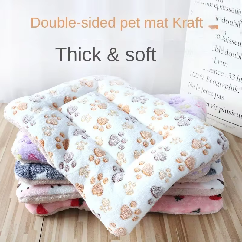 Manta de Dormir para Mascotas doble cara, suave y acogedora para gatos pequeños perros caninos juguetones — imagen 1