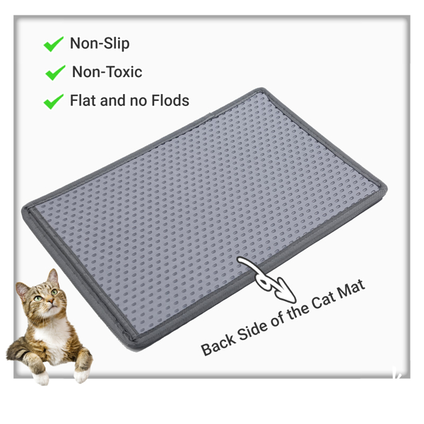 Mats para Cajas de Arena de Gato, Protección contra Gotas y Filtros — imagen 6