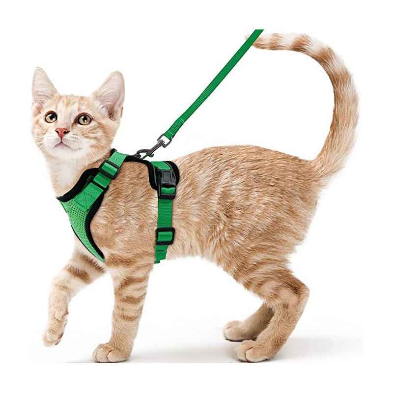 Arnes y Correa para Gatos con Control Fácil, Inescapable - Arnes de Vestido Suaves y Ajustables para Pasear a los Gatos — imagen 6