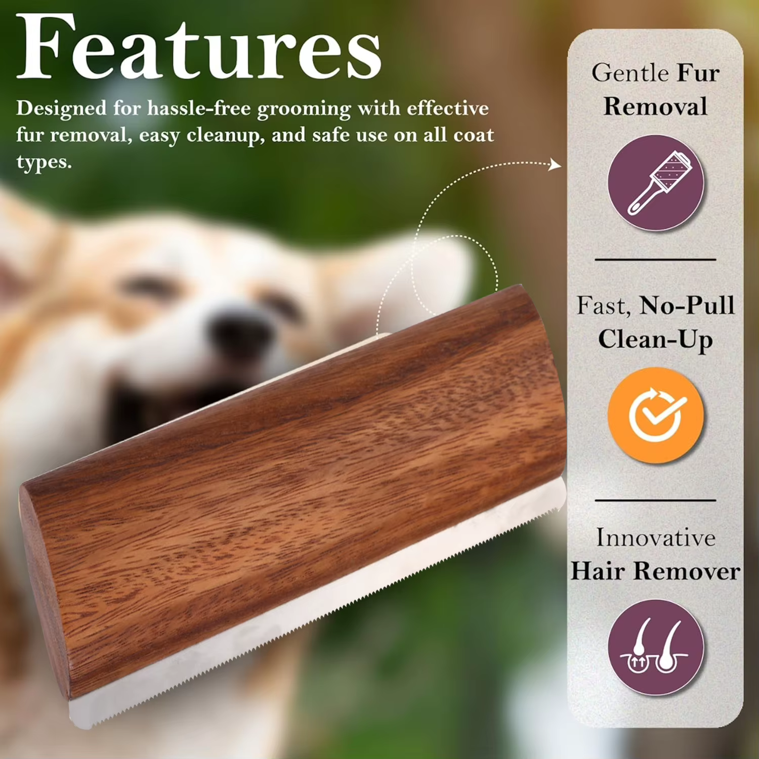 Pet Hair Removal Brush Livestock and Horse Brush, Cow Brush, Pet Hair Removal Tools, Cat Beauty Products, Hair Removal Dog Brush — image 2